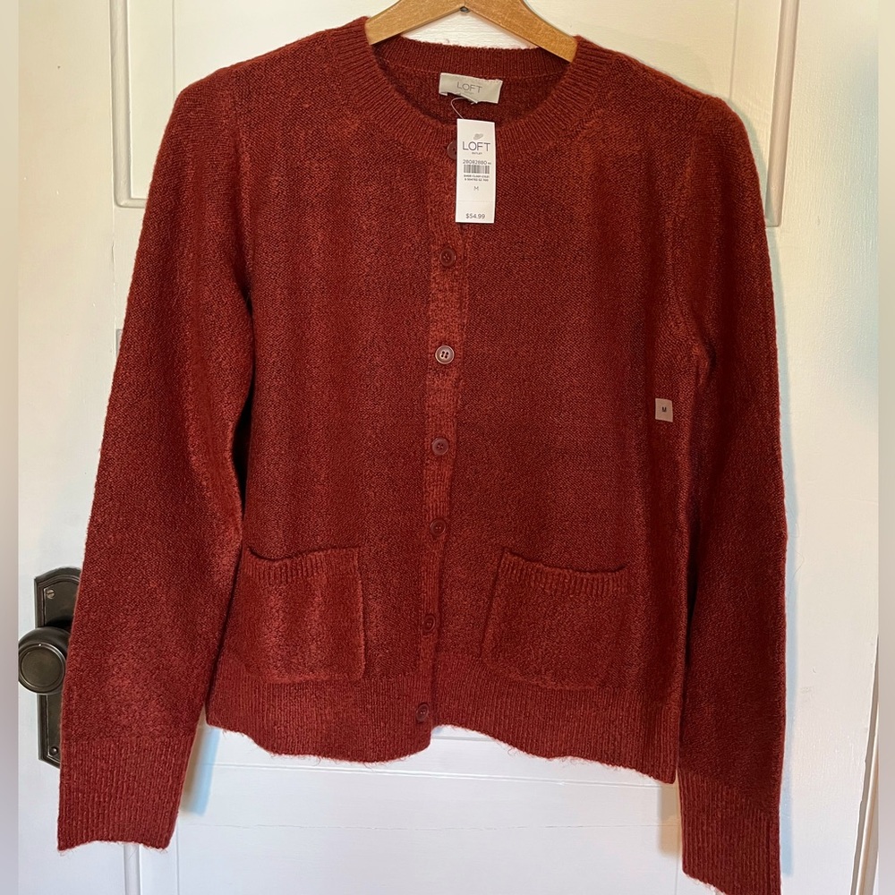Loft Women’s M Cardigan Red